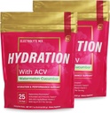 Eterični elementi Hidracijska embalaža - lubenica Cucumber - elektroliti v prahu brez sladkorja - Elektrolitna pijača Mix - Superior Hidracija z ACV & vitamin C - 50 Packs