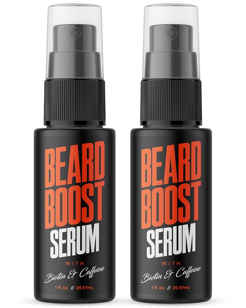 Divji Willies Beard rastni serum (2-Pack) - Naravna brada skrb z Biotin & kofein za bolj zdravo, Debel in Fuller videz Mustache - Dnevno Grooming Rutine Nourishes & Hydrates Mens Facial Hair