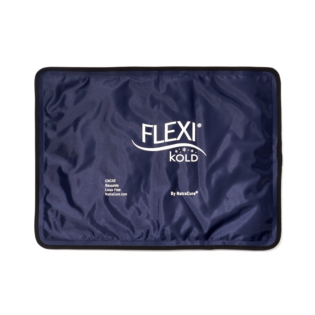 FlexiKold Gel Ledeni paketi (standardni veliki: 10, 5" x 14, 5") za poškodbe, lajšanje bolečin v hrbtu, previjanje kolena, po operaciji, Ledeni paket za koleno, ramena - 6300-KOLD by NatraCure