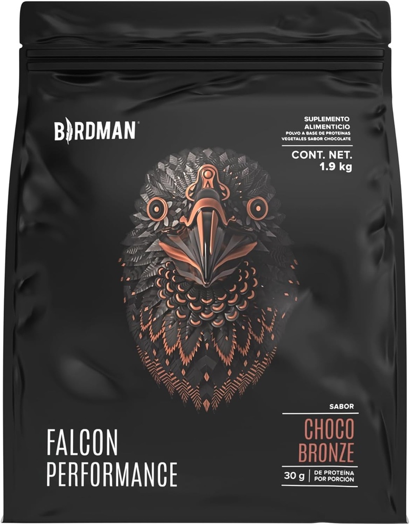 BIRDMAN Falcon Performance Premium Sport Protein Powder Plus Kreatin, 31g Beljakovine in 5g Kreatin na strežbo, Brez vnetja, Brez Akne, Čokoladne arome 