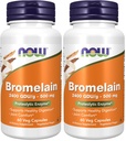 Zdaj dopolnila, Bromelain (naravni proteolitični encim) 2.400 GDU/g - 500 mg, naravni proteolitični encim*, 60 Veg kapsul (paket po 2)