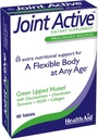 Healthaid Jointactive, 60 Ct, podaljšana sprostitev, Fleksibilno telo v kateri koli starosti, Zelena lisasta mussel, z glukozamin, Chondroitin Tumeric, MSM, Collagen.