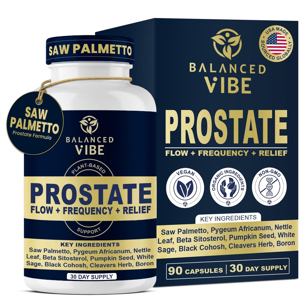 Balansirana Vibe Prostate Support Supplement formula za moške 