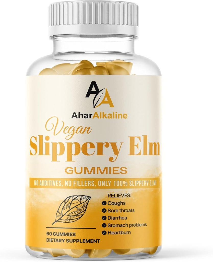 Spolzka Elm Gumies, dodatek za vneta grla in prebavljanje, aromatizirano sadje, 60 Število (Pack of 1)