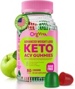 Keto Acv Gumiji za napredno hujšanje: Jabolčni kis z vitamini za podporo prebavljivosti, Presnova, & Imunsko zdravje - sladkor brez 80 ct