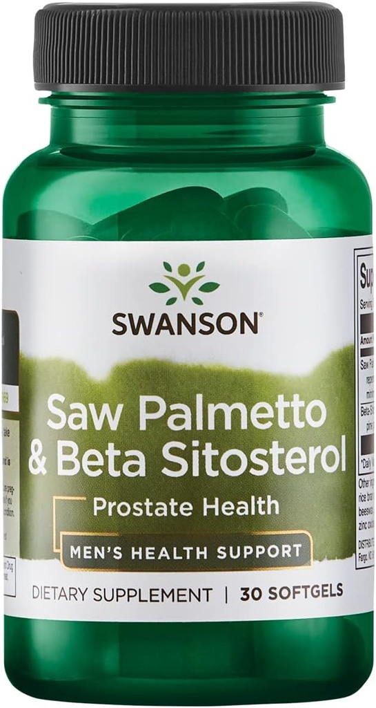 Swanson Saw Palmetto in Beta sitosterol 30 Sgels