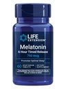 Life Extension Melatonin 6 Urni čas sprostitve, 750 mcg, Razširjeno-Release Formula za nežno podporo spanja, Zdrave cirkadiane Ritmi, Celularna obramba, Gluten-free, Ne-GMO, Vegetarian, 60 tablet