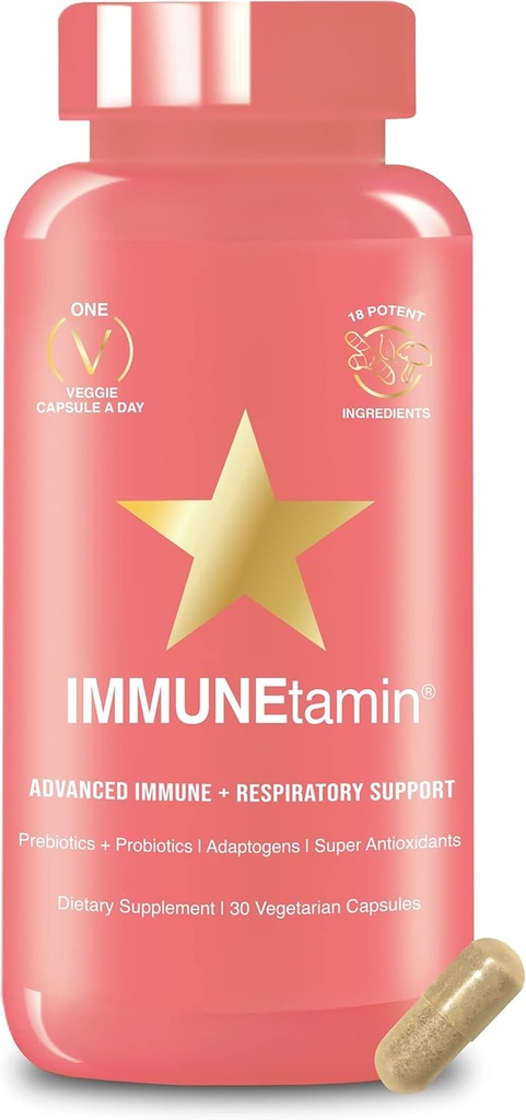 HAIRTAMIN IMMUNETAmin Pospeševalec immunitete Kapsule z dihalno podporo 