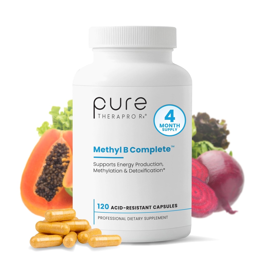 Pure Therapro Rx Metilirani B kompleksni vitamini Izdelano v ZDA, 4 Mesec dobave 