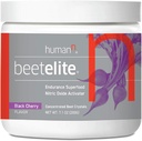 Humann BeetElite Pre Workout Powder za moške in ženske - Ultra visoka čistost Beet Koren prašek za energijo & Stamina - Kofein Free, Kreatin Free, Veganski dušikov oksid dodatek - Črna Cherry, 7,1 oz