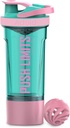 Artoid način inspiracija Fitness Workout Šport Protein Shaker steklenica 24-ounce, Dual Mixing tehnologija s Shaker kroglice in mešalne mreže Vključeno, Twist in Lock protein Box shranjevanje vključuje