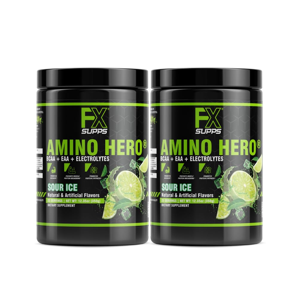 FXSUPPS Amino Hero Sour Ice Flavor (50 strežb) 