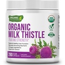 USDA Ekološka Milk Thistle 30:1 Ekstrakt Kapsule, 280 Veganske kapsule, bogate s silimarinom Flavonoidi, Jetrna čistilna in jetrna detoks podpora, standardizirani 30X ekstrakt, Izdelano v ZDA