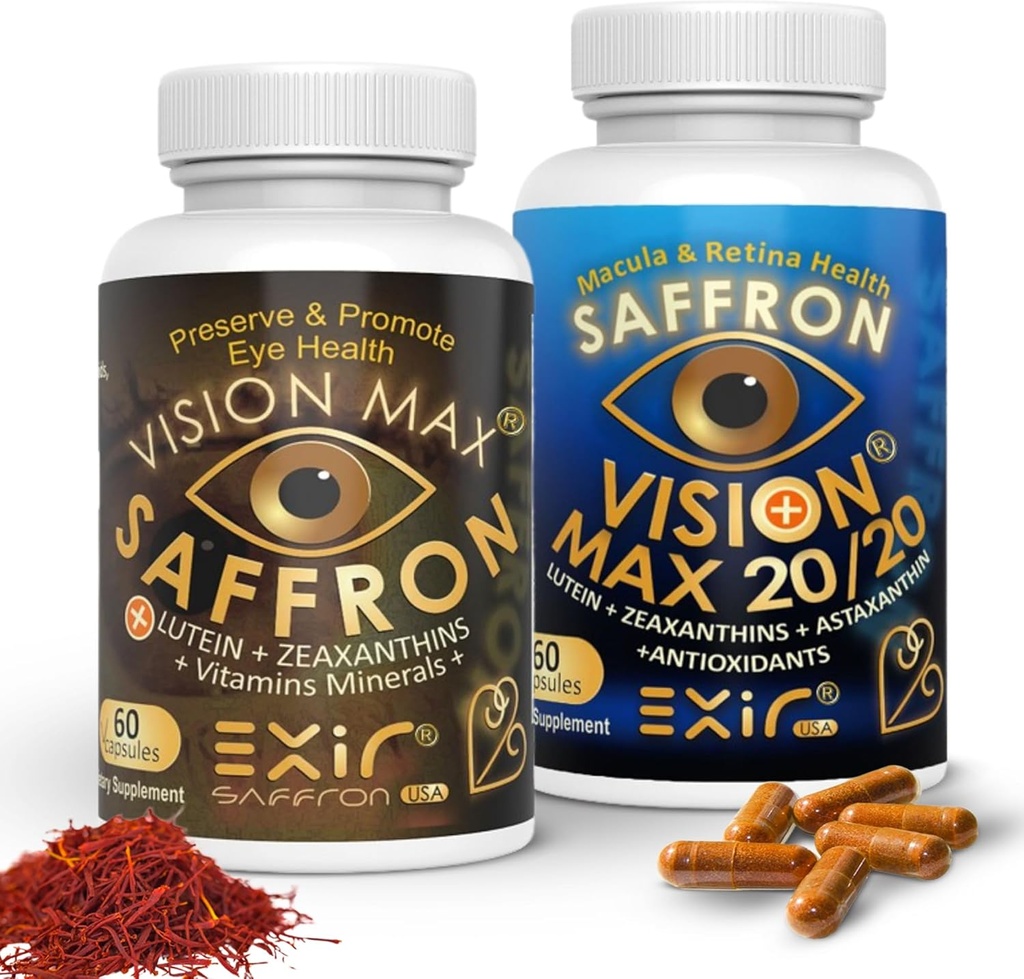 EXIR Eye Vitamini dopolnila, komplet 2 - podpira Retina Macular, 120 kapsul