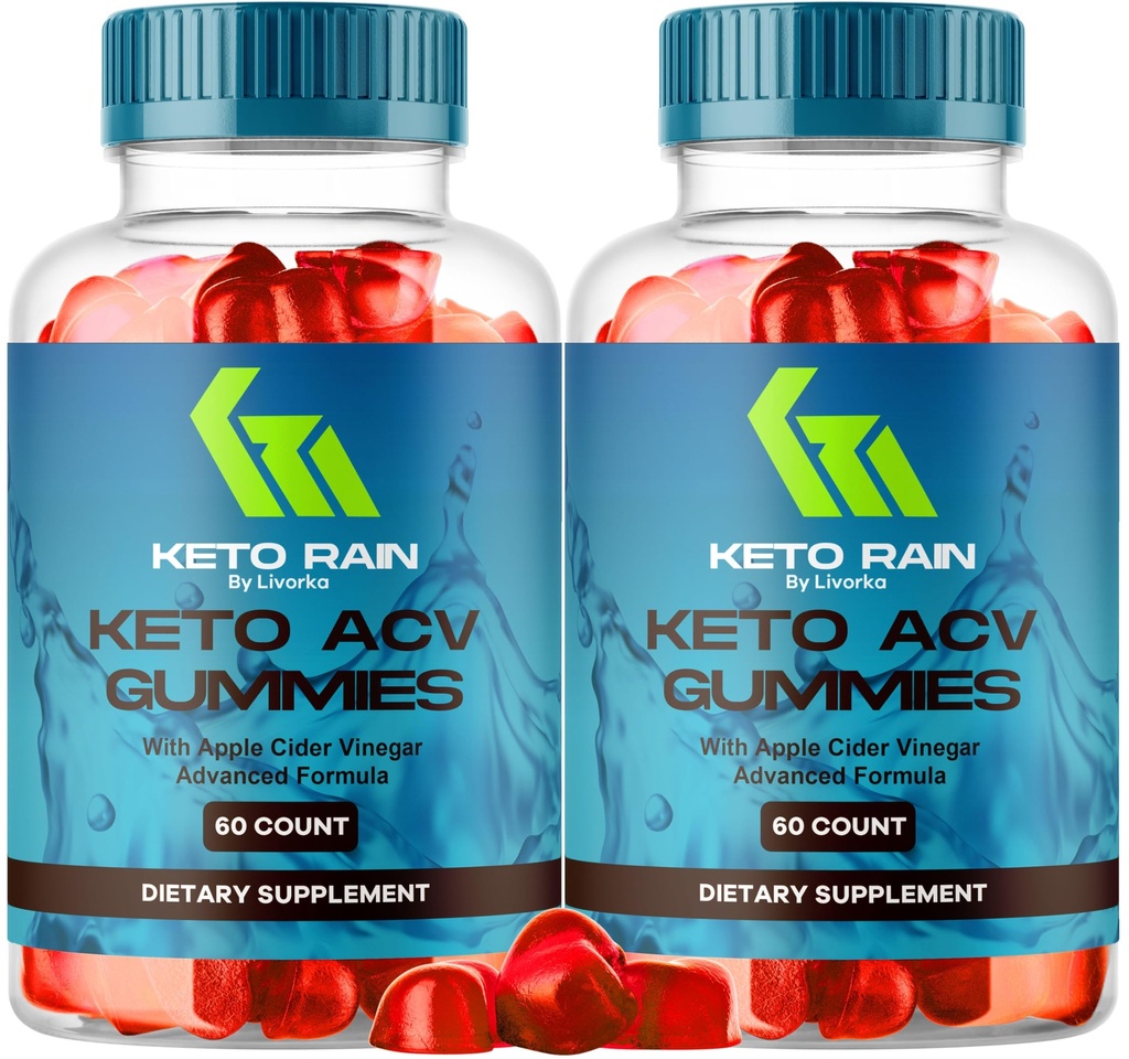 (2 paket) Keto Rain Gumies - Keto Rain Advanced ACV Gummys, Keto Rain ACV Gummy 1050MG - Vse naravne Keto Rain Apple Cider Vinegar, KetoRain ACV Gummys, 120 Gummies za 2 meseca