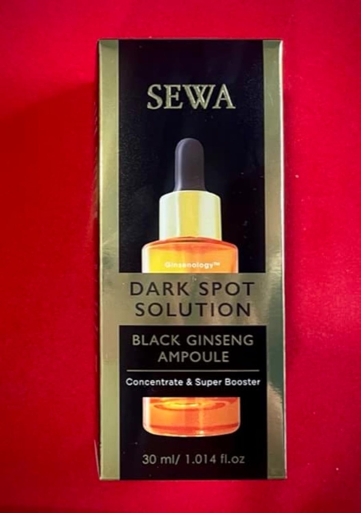 Sewa Temna Spot Solution Črna Ginseng Ampoule koncentrat in Super Booster 30ml. Malazma zdravljenje, 1.01 Fl Oz (paket po 1), pakiranje po 1