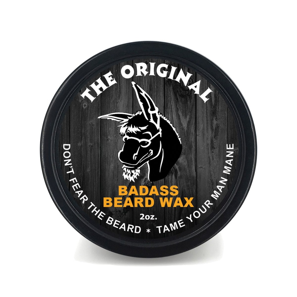 Badass Brada nega brada voska za moške - izvirnik, 2 oz - mehča brada lase, pusti brado videti in občutek bolj občutljiv