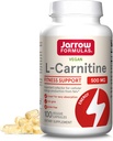 Jarrow Formule L-Carnitine 500 mg - 100 Veggie Licaps - pomemben kofaktor za proizvodnjo energije (ATP) iz maščob - Vegan - do 100 Servingov