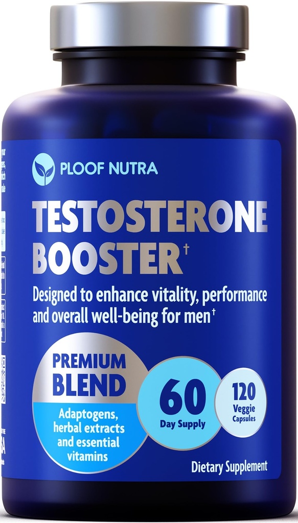 Testosteron Booster dodatek za moške - moški izboljšanje test Booster - Ashwagandha, Tongkat Ali, Rhodiola, Tribulus, Vitamin D3, B6, B12 - Workout, mišice graditelj, moč, energija, zmogljivost - 120ct
