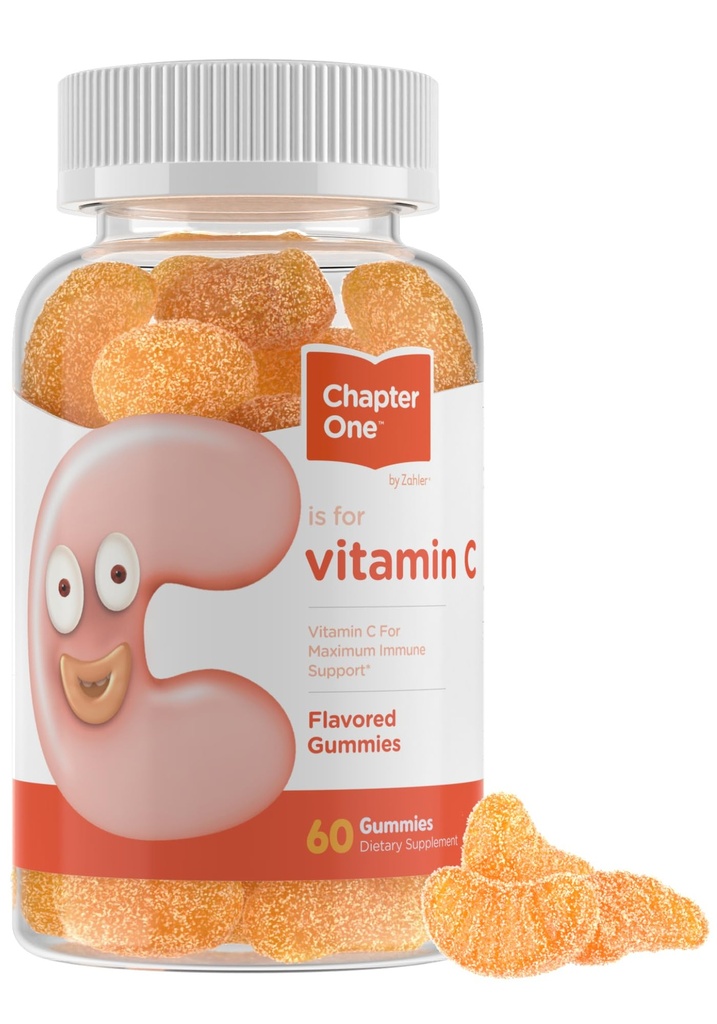 Zahler - poglavje One Vitamin C Gummies za odrasle in otroke 125 mg (60 aromatiziranih Gummies) Certificirani Kosher Gummi Vitamini C Žvečljivi vitamini Gummies - Vitamin C Gummies Otroci