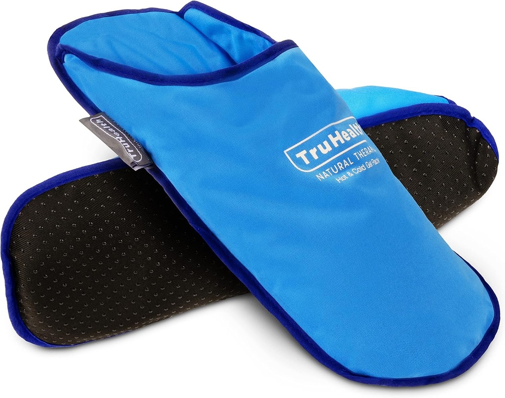 Ice Packpers for Neuropatia Relief - 1 Pair, Blue Vinil Gel - Ledeni ovoji in hladni copati za oteklino Relief - vroča in hladna terapija za Plantar Fasciitis in pekoč občutek