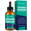 Berberine HCL dodatek s Ceylon cimet - Zelo absorbbilen liposomske Berberine tekoče kapljice 3000mg- 12 v 1 Naravne sestavine - AMPK Aktivator - 2 Fl Oz