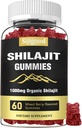 Shilajit Gumies z 85+ Trace Minerals Supplement, Shilajit za moške in ženske - 60 Mešane jagodne arome