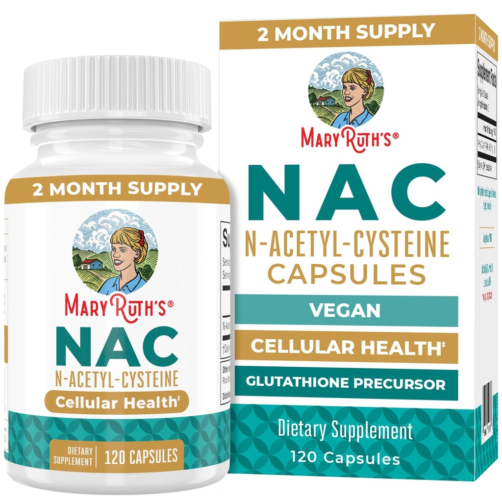 MaryRuth Organics NAC Supplement N-Acetil Cistein 
