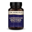 Dr. Mercola Lumbrokinaze Enzymes - Zapoznela release Formula - prehranska dopolnila za kardiovaskularno in energetsko podporo - Ne-GMO, Gluten-free & Soy-free - 30 kapsul (30 servingov)