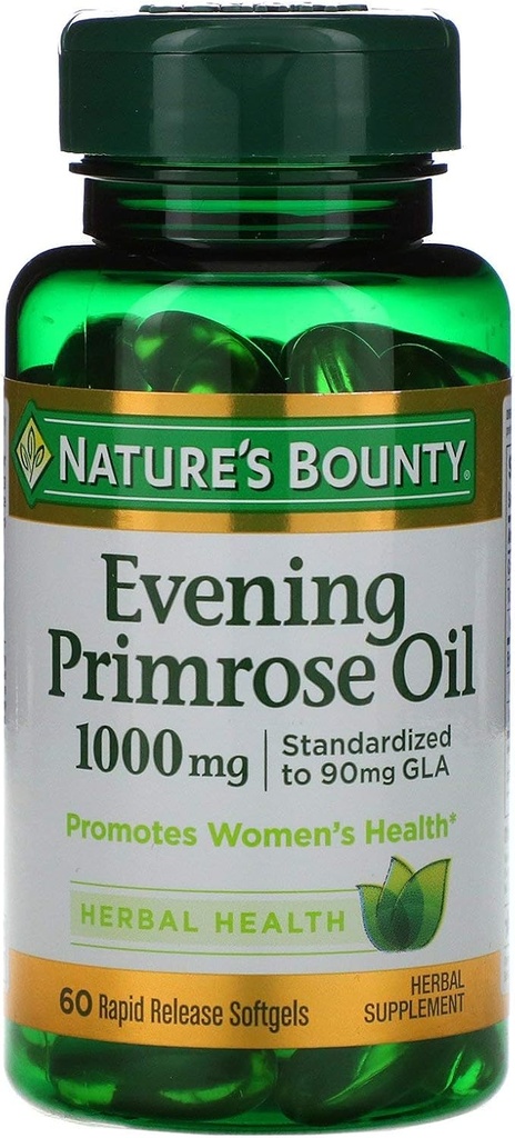 Bounty večer Primrose Oil 1000 mg - 60 softgels za hitro sproščanje