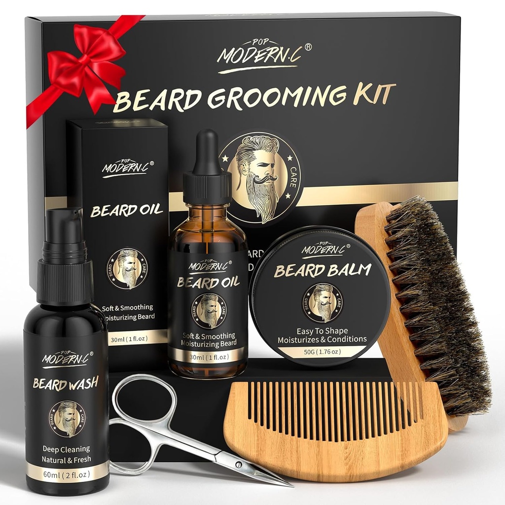 POP MODERN.C Bradavičarka Bradavičarka Grooming komplet 6kosbrad wesh Šampon Bradavičasto olje Bradavičarka Comb Brush škarje