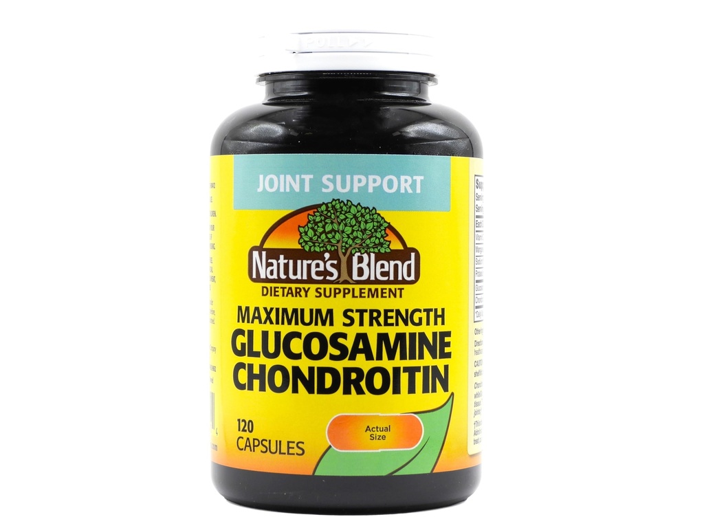 Glukozamin Chondroitin Največja jakost 120 kapsul glede na mešanico narave