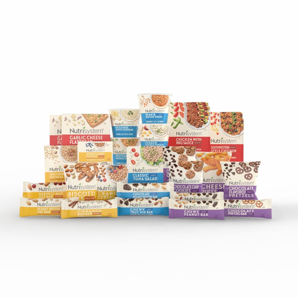 Nutrisystem® Kickstart Uravnotežen 7-dnevni komplet za hujšanje z 28 okusnimi obroki in prigrizki
