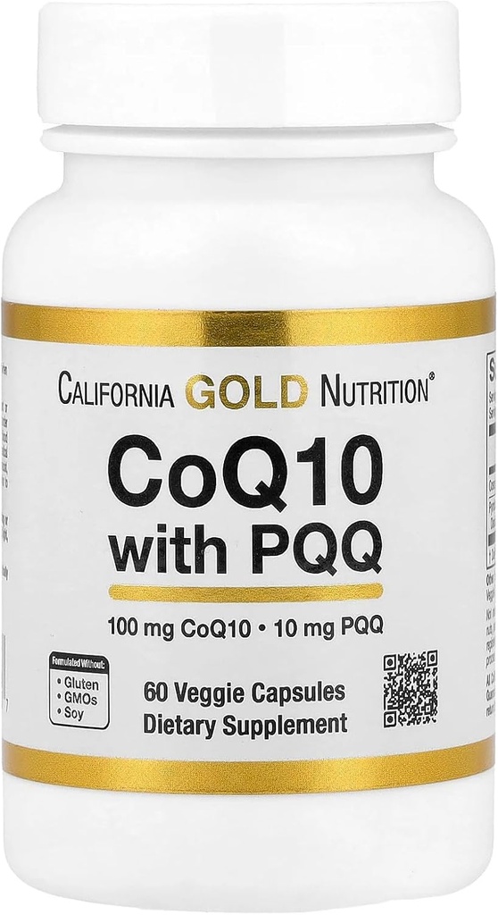 Lake Avenue Nutrition CoQ10 s PQQ, 100 mg, 60 Veggie kapsule