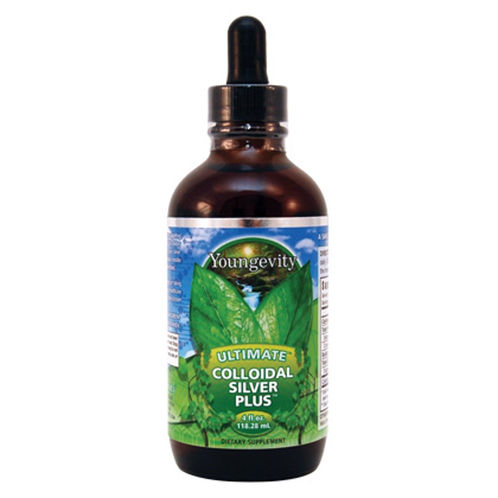 Youngevity Ultimate Colloidal Silver – 5 ppm Pure Immune Support Supplement – Naravna Imunska obramba z mikro-Fine srebrnimi delci – Vegan, Ohranjevalno-brez – 4 fl kapalko steklenica