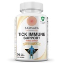 Samsara Herbs Tick Immune Support - Japonski Knotweed, Cats krempelj, Andrographis, Cryptolepis, Sarsaparilla, Resveratrol, Tick Bite Support 240 Kapsules