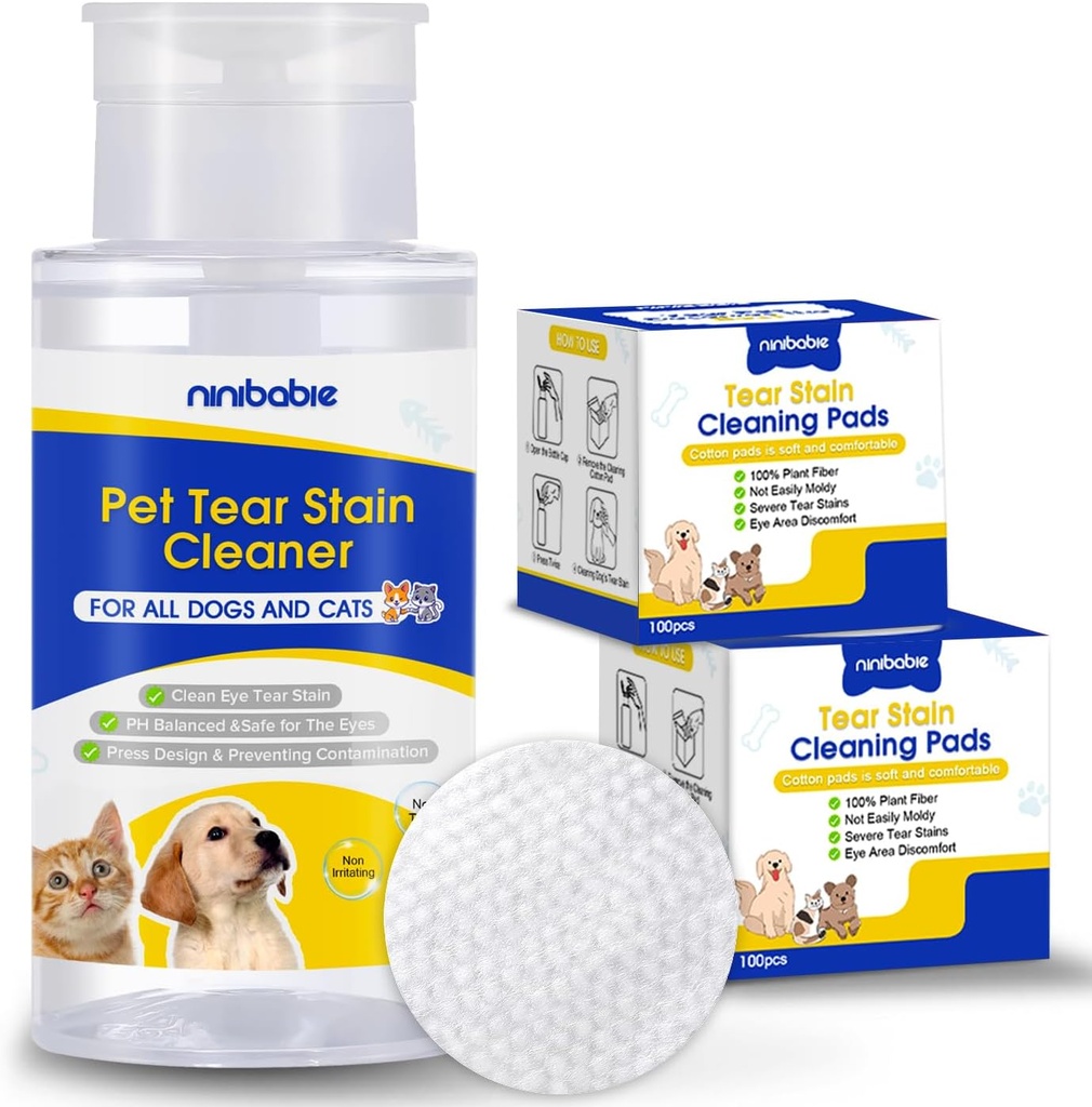 Raztrgaj čistilo za madeže za pse in mačke,zelo odstrani tear stain,Eye debris,Mucus secretions with 200Pcs oči suhe robčke,Eye čistilo suhe Pads,Ne enostavno izhlapi