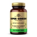 Solgar Super Ginkgo, 120 Rastlinske kapsule - Polna moč (FP) - Antioksidant in živčni sistem Podpora - Zdravje možganov - Ne-GMO, Vegan, Gluten Free, Dairy Free, Kosher - 120 Servings