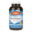 Carlson - Elite Omega-3 Gems, 1600 mg Omega-3 Vključno z EPA in DHA, Norvežan, Wild-Caught ribje olje dodatek, Trajno izvorno, Lemon, 180 Softgels
