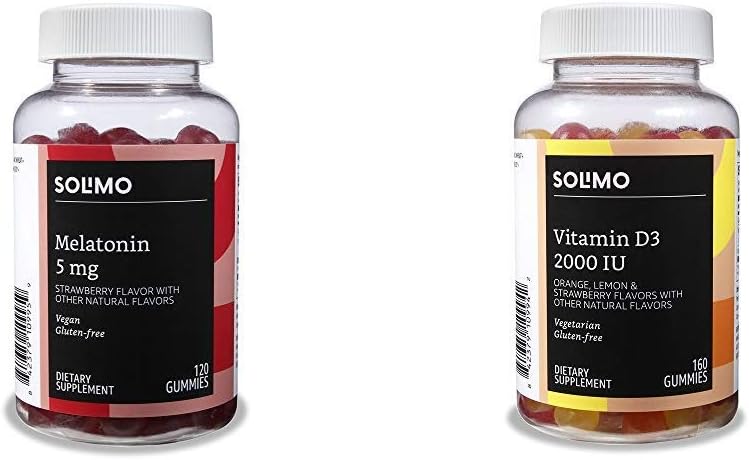 Osnove Melatonin in vitamin D3 Gummies paket (2 paketa)