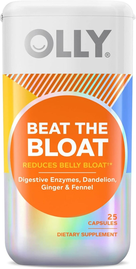 YHN Beat Bloat kapsule dodatek, Prebavna podpora, 25 Ct