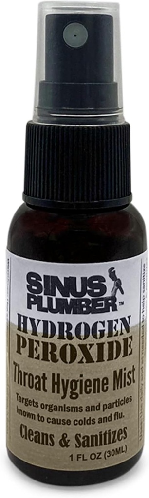 Sinus Plumber vodik peroksid vneto grlo pršilo očisti, pomirja in ščiti, hladno in flu Formula