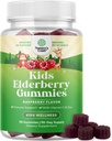 Natures Craft Sambucus Elderberry Gumies for Childs Health - Delicious Black Elderberry Gumies z cinkom in vitaminom C za otroke imunske podpore - želatina in Gluten brezplačno Ne-GMO Immunity Podpora 90