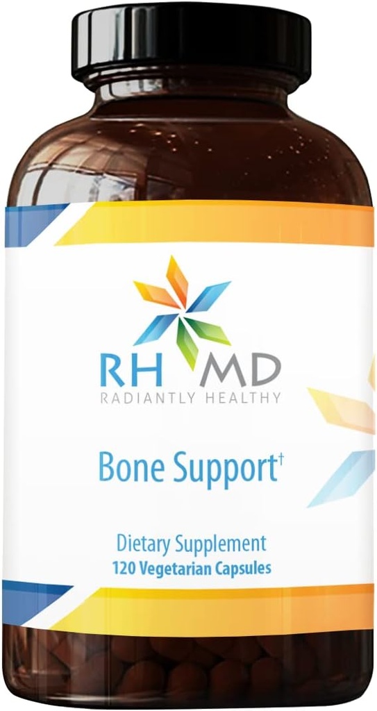 RHMD podpora za kosti dodatek visoko Absorbljivi hranili kalcijev malat, magnezij, cinkov biglicinat kelat, vitamini D + K - brez GMO, soja (120 vegetarijanske kapsule)
