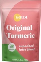 GOLDE - Superfood Latte Mešanica - Original Kurkurja - Rastlinsko-osnovana w/Coconut, & Ginger - Vegan, Keto, Sugar-free - 30 Serving
