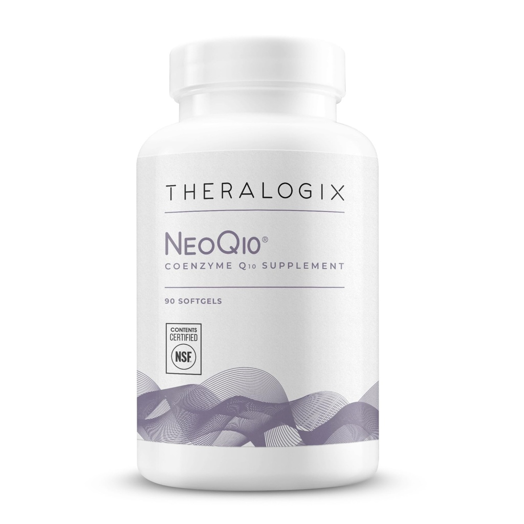 Theralogix NeoQ10 Coencim Q10 Supplement - Heart Health & Plodnost Podpora - CoQ10 Plodnost Dodatek za moške in ženske* - NSF Certified - 90 Softgels (90-dnevna oskrba)