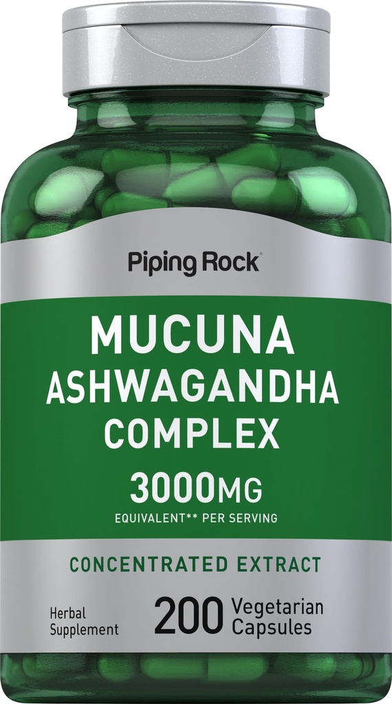 Piping Rock Mucuna Ashwagandha 3000mg 