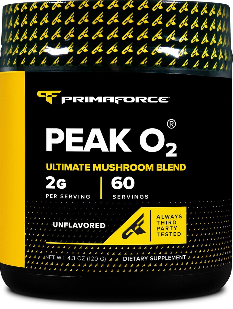 PrimaForce Peak O2 Workout dodatek, 120 Grams - Lastniška mešanica, Non-GMO, Vegan in Gluten brezplačno