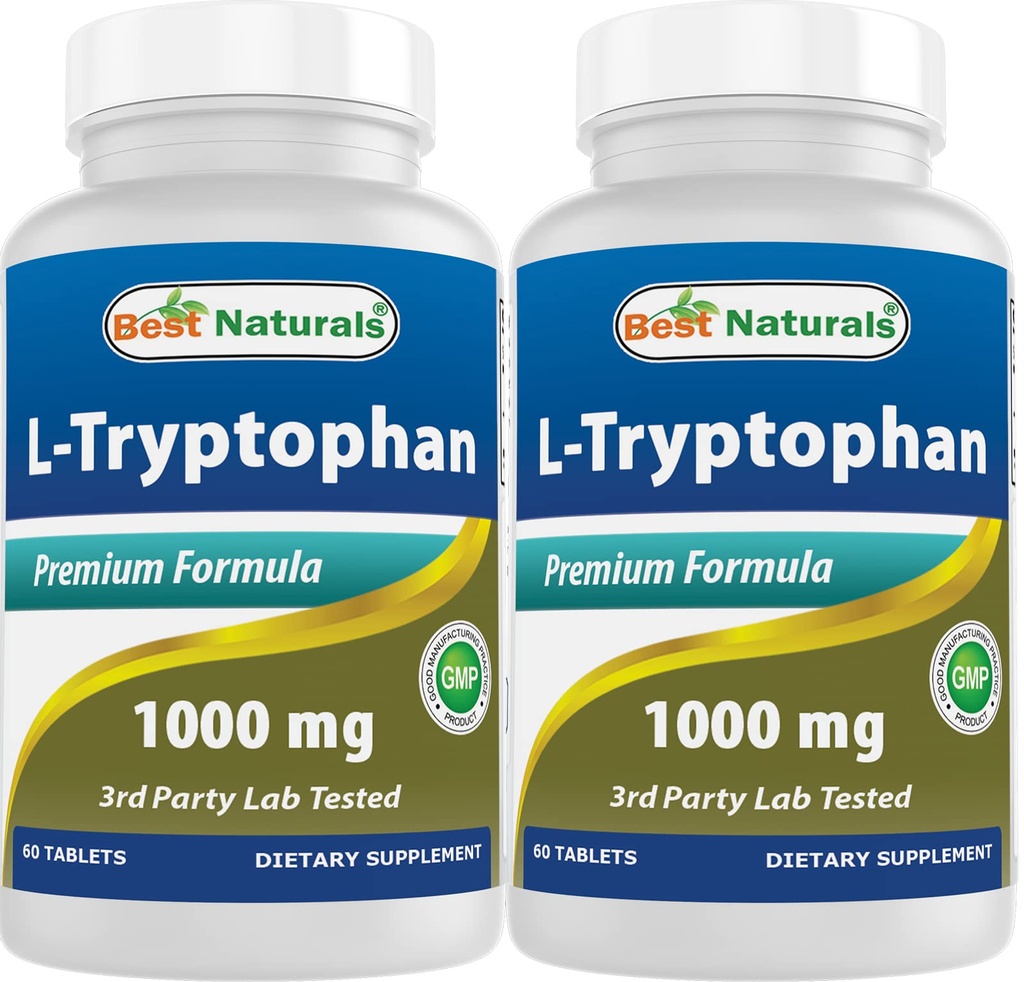 Najboljši naravni L-Triptofan 1000 mg 60 tablete (60 tablet (paket po 2))