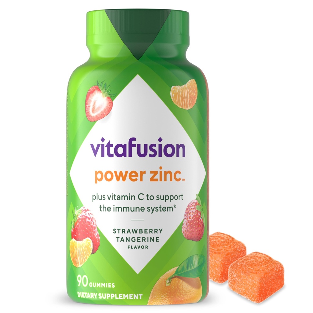 Vitamini cinka z vitafuzijsko močjo, jamski tangerin z okusom imunske podpore (1), 90